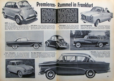 Preview: "Hobby - Das Magazin der Technik" 1957 Ford 17 M NSU Prinz Technical-Magazine (1212)